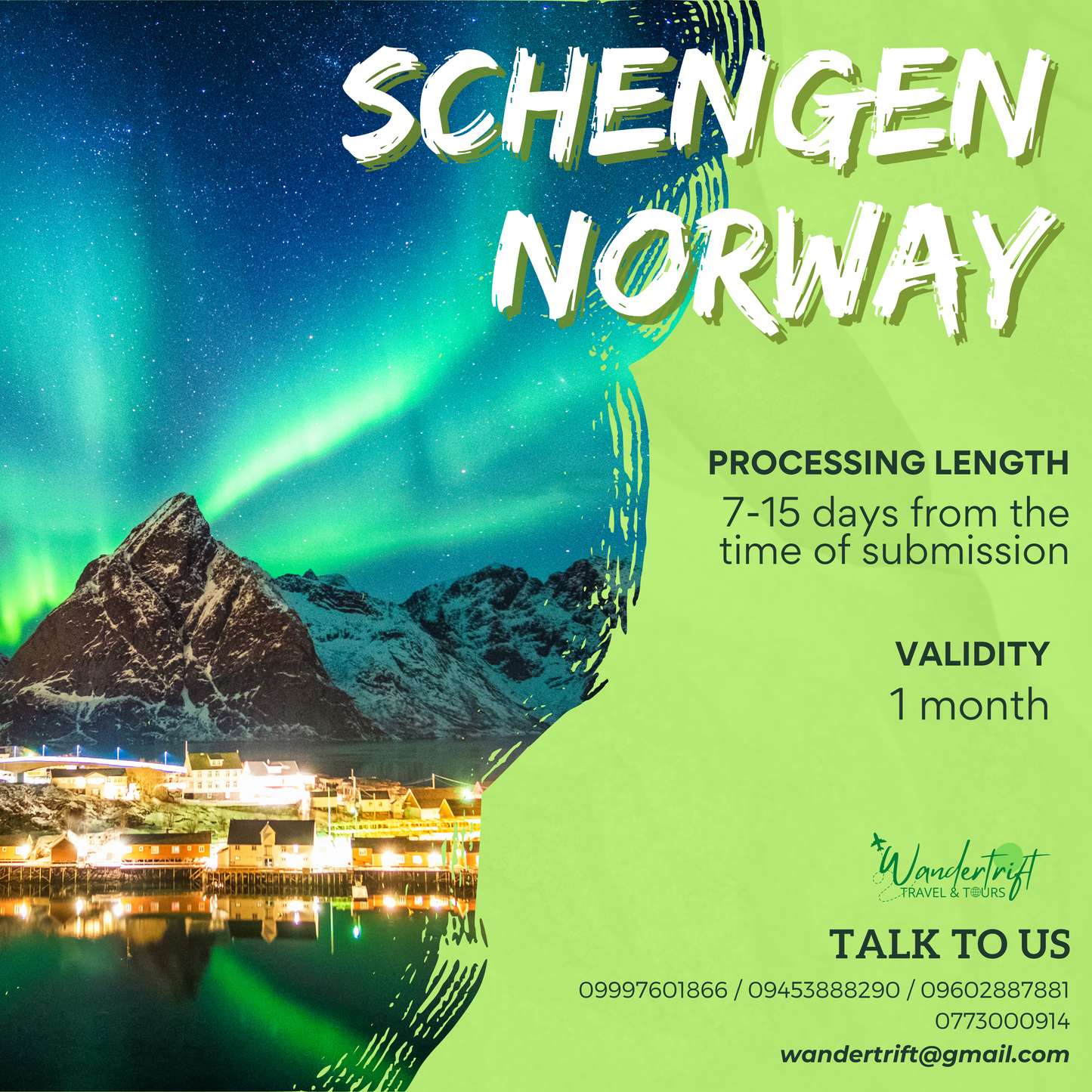 SCHENGEN NORWAY VISA