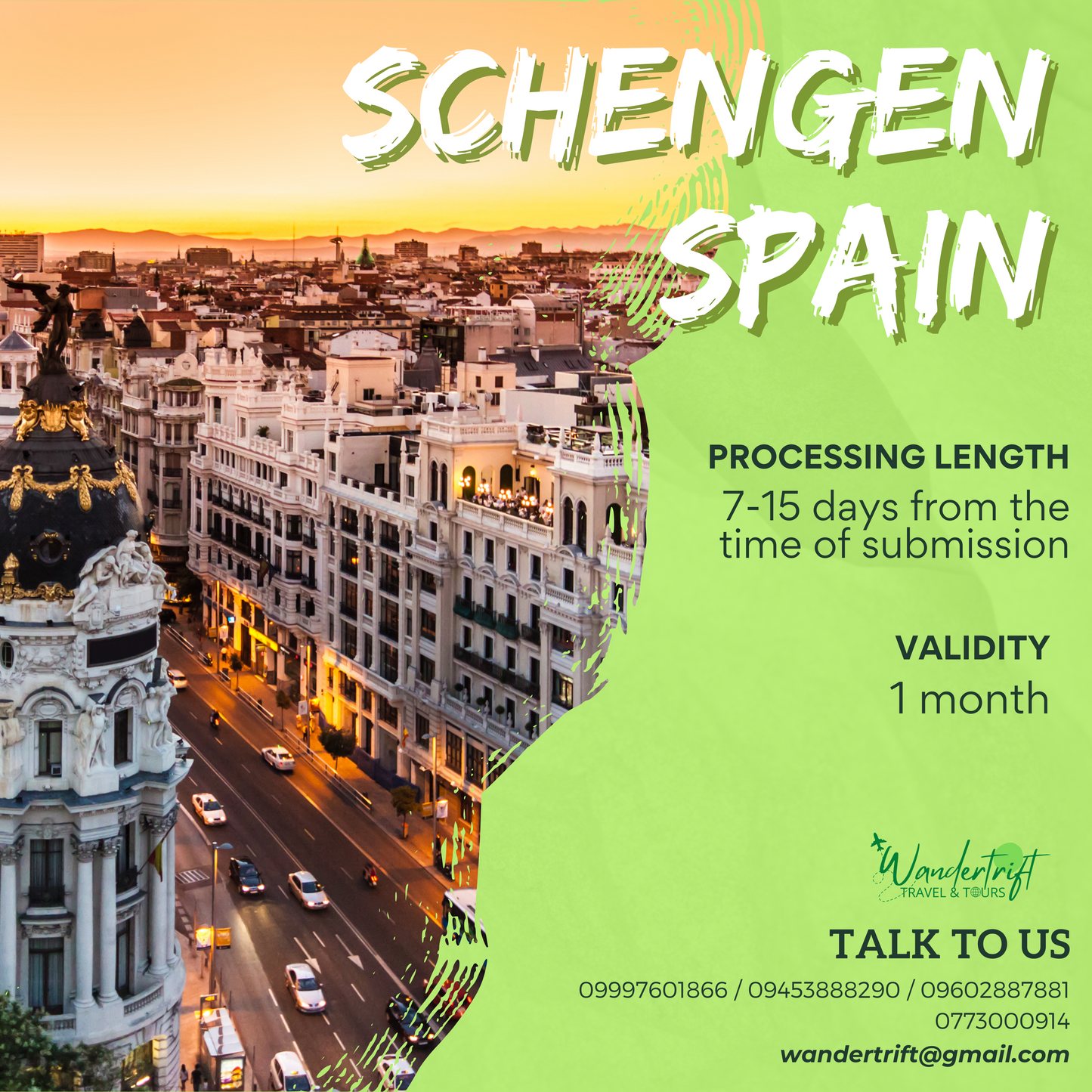 SCHENGEN SPAIN VISA