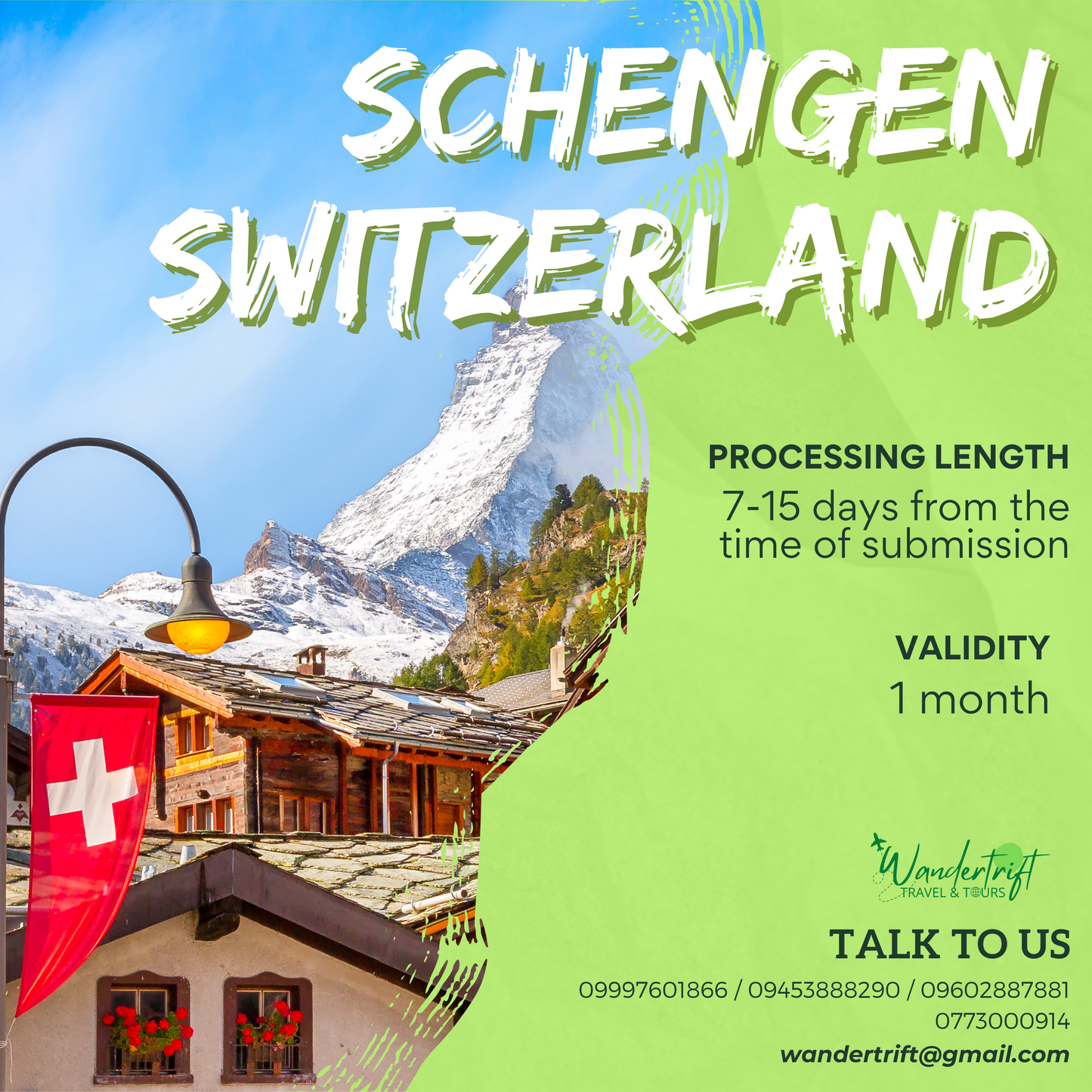 SCHENGEN SWITZERLAND VISA