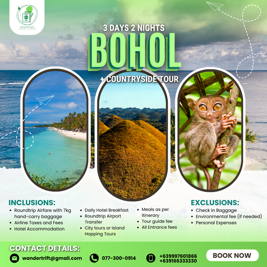 BOHOL + COUNTRYSIDE TOUR