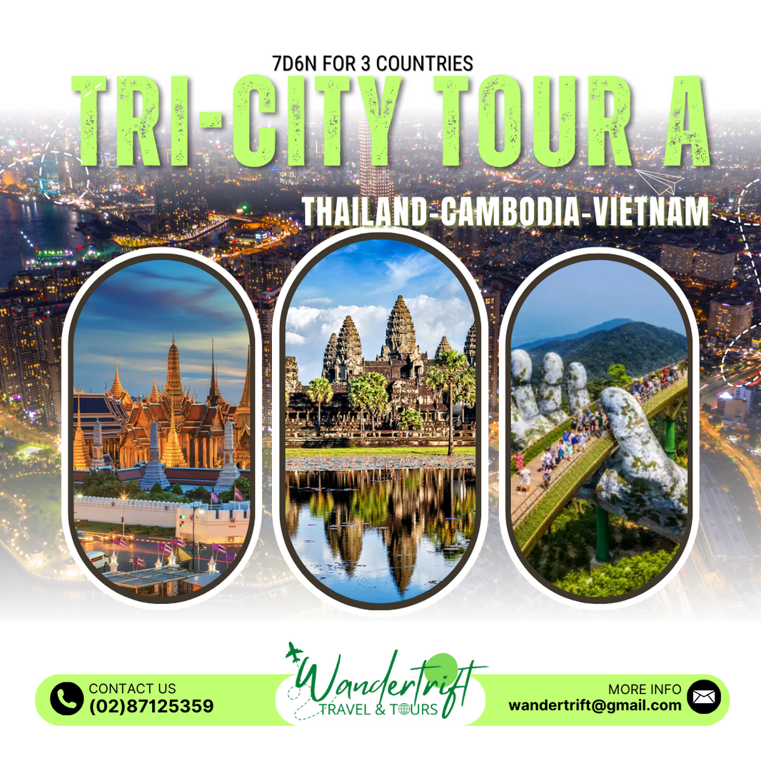 TRI-CITY TOUR PACKAGE 🇹🇭🇸🇬🇮🇩🇰🇭🇻🇳🇲🇾 – Wandertrift Travel & Tours