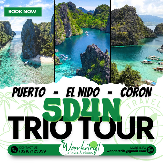 5D4N PUERTO-EL NIDO-CORON TRIO TOUR