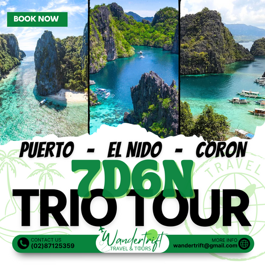 7D6N PUERTO-EL NIDO-CORON TRIO TOUR