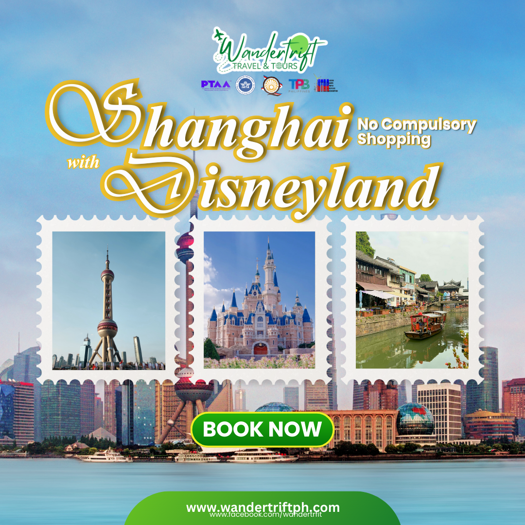 5D4N SHANGHAI WITH DISNEYLAND (NO COMPULSORY SHOPPING)