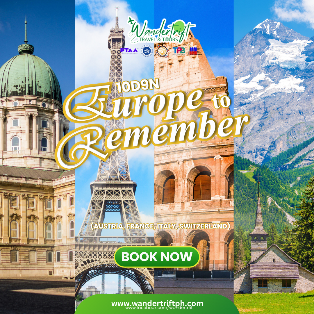 10D9N EUROPE TO REMEMBER (🇦🇹AUSTRIA  🇫🇷FRANCE  🇮🇹ITALY 🇨🇭SWITZERLAND)
