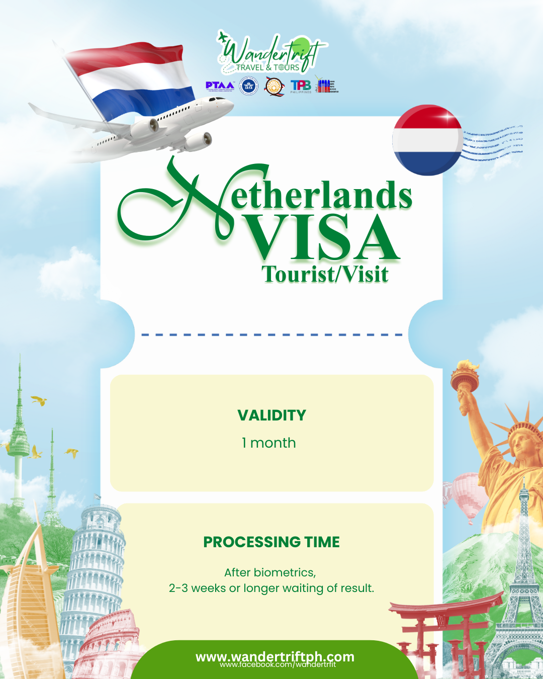 SCHENGEN NETHERLANDS VISA