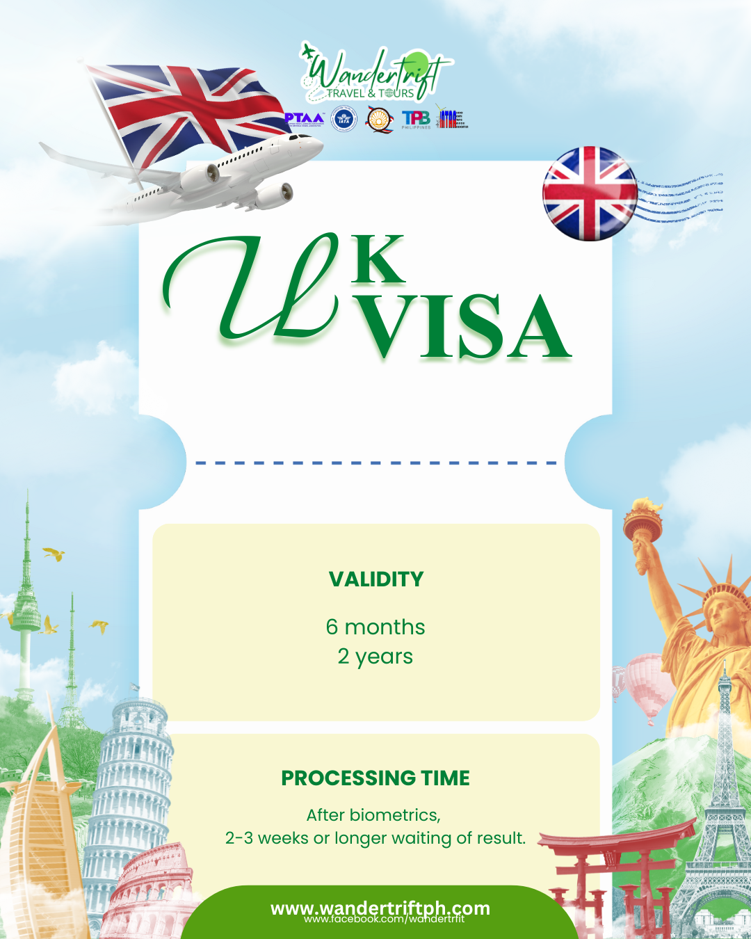 UNITED KINGDOM  TOURIST VISA