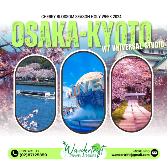 5D4N TOUR-HOLY WEEK OSAKA (USJ) - KYOTO
